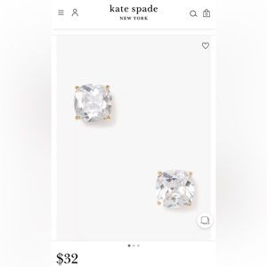 Kate Spade Mini Small Square Stud Earrings